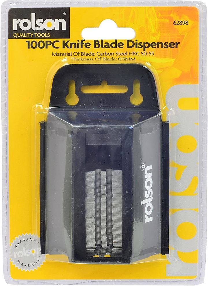 Trimming Knife Blade Dispenser Contains 100 Blades (TK.50B)